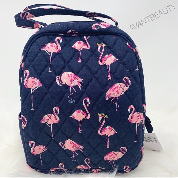 Flamingo Vera Bradley large backpack lunchbunch - Picture 4 of 5